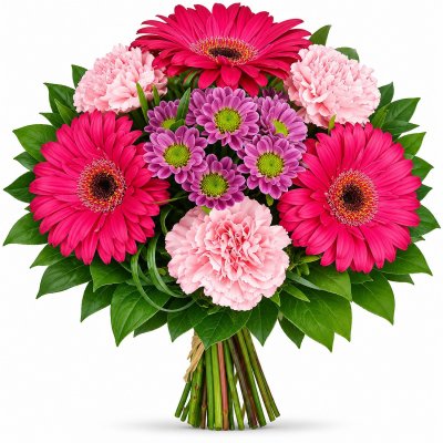 Mischung aus Gerbera und Nelken